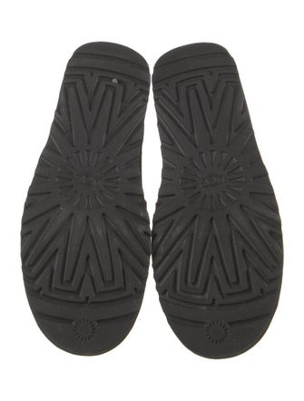 UGG Suede Colorblock Pattern Combat Boots