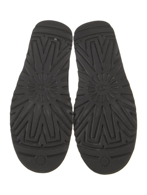 UGG Suede Colorblock Pattern Combat Boots