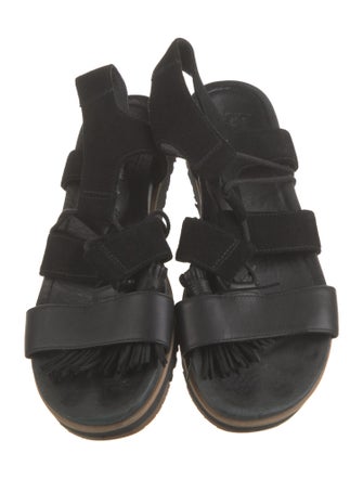 UGG Suede Tassel Accents Gladiator Sandals