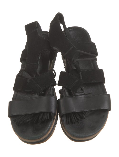 UGG Suede Tassel Accents Gladiator Sandals