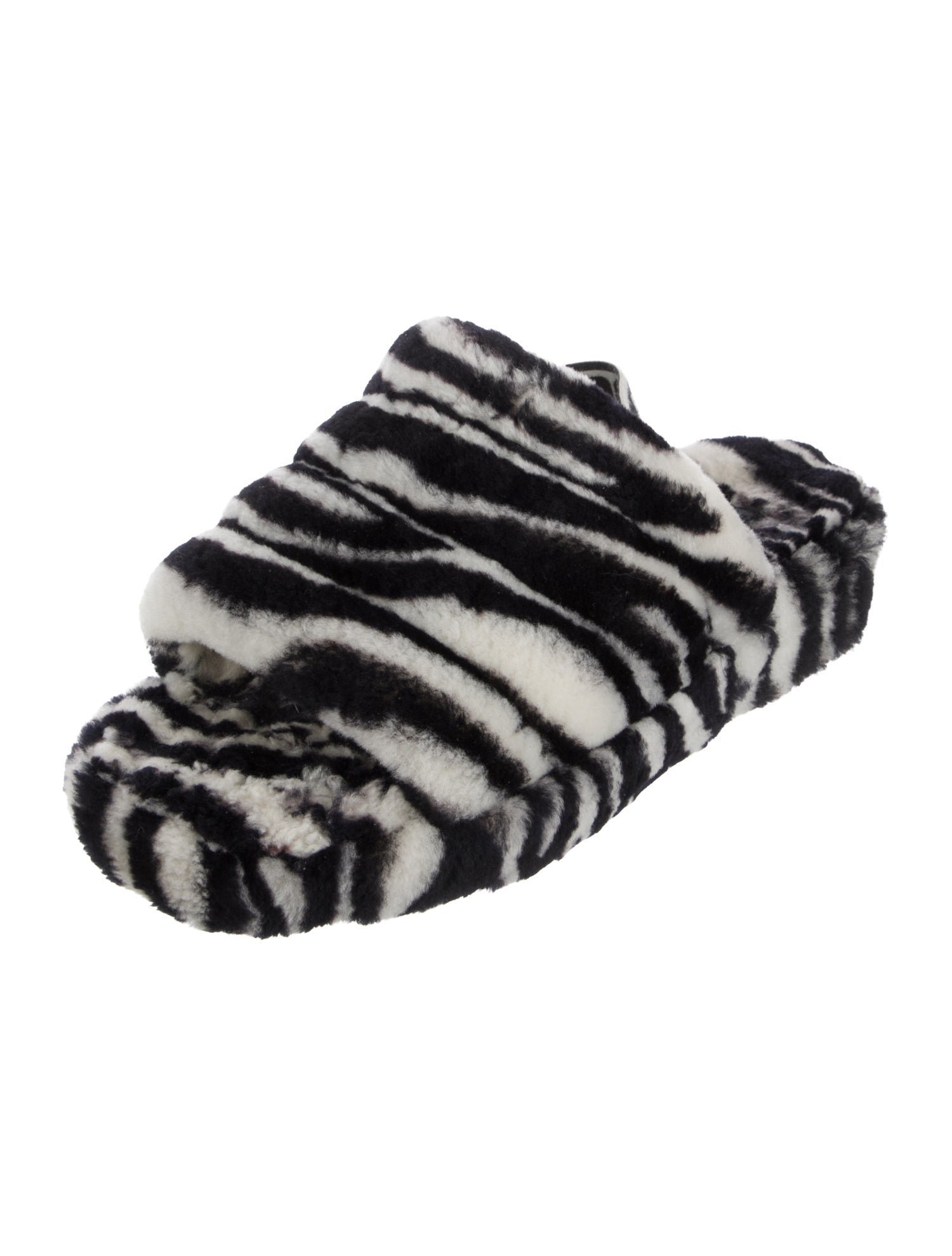 UGG Fur Printed Slides