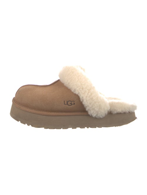 UGG Suede Fur Trim Mules