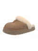 UGG Suede Fur Trim Mules