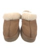UGG Suede Fur Trim Mules