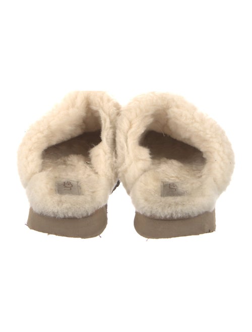 UGG Suede Fur Trim Mules