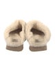 UGG Suede Fur Trim Mules
