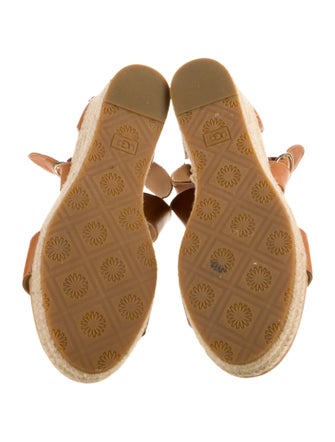 UGG Leather Colorblock Pattern Espadrilles