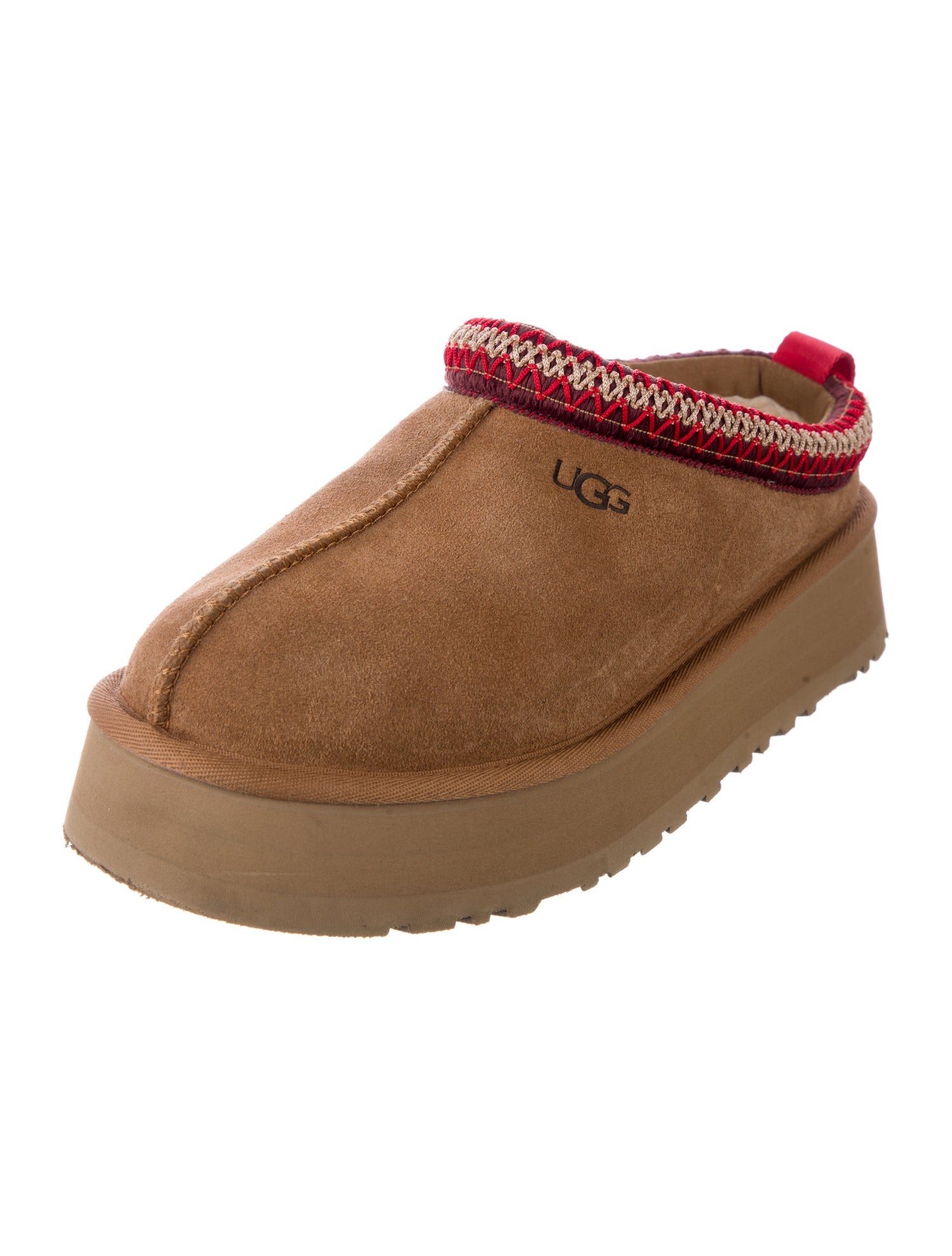 UGG Suede Embroidered Accent Mules