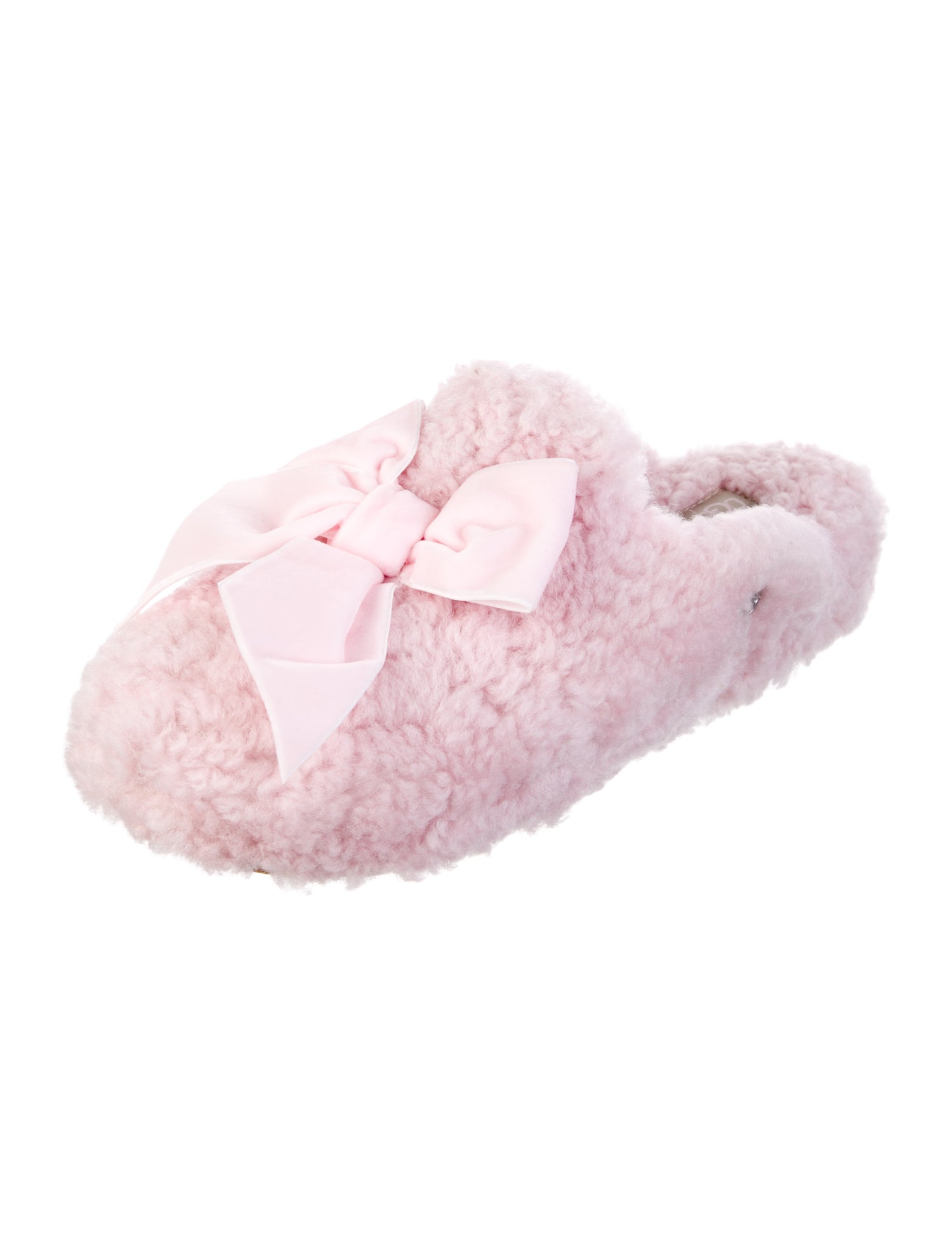 UGG Shearling Bow Accents Mules