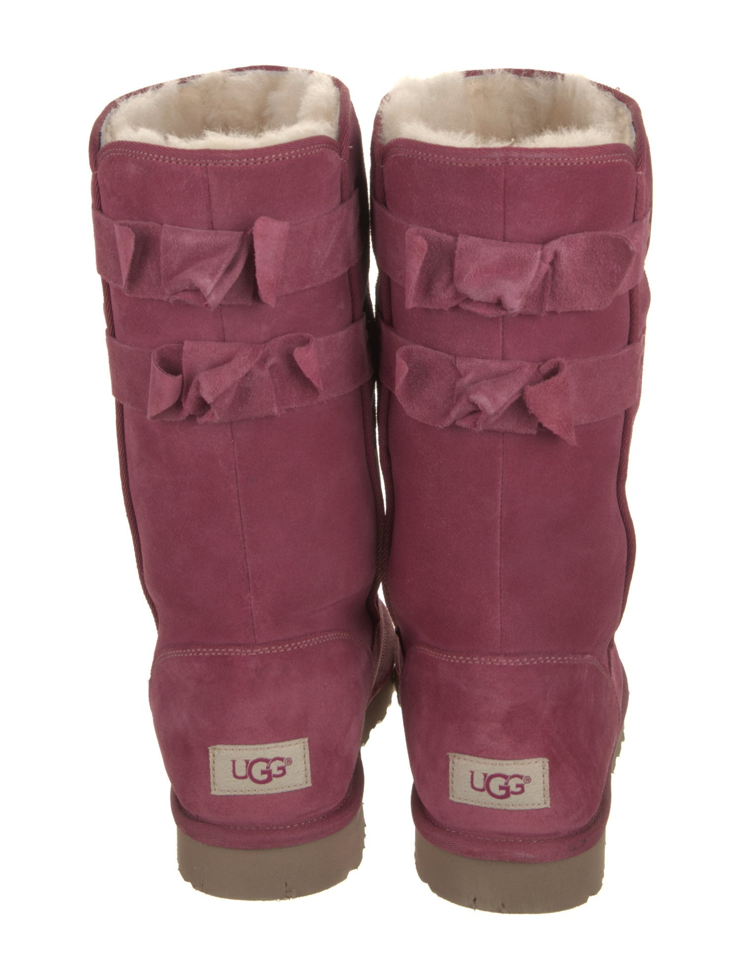 UGG Suede Bow Accents Boots
