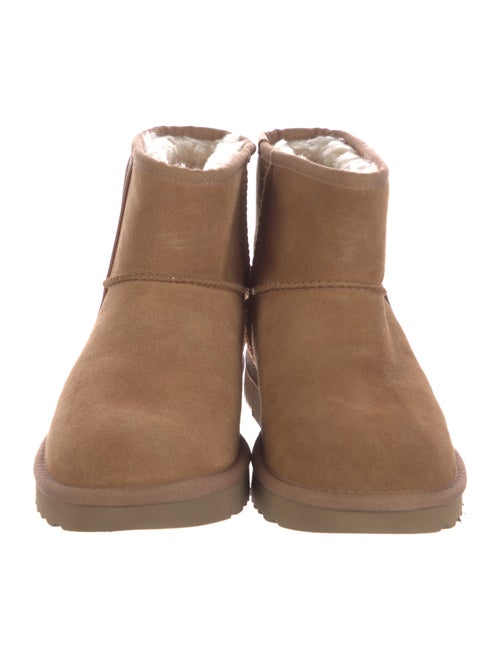 UGG Suede Fur Trim Boots