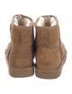 UGG Suede Fur Trim Boots