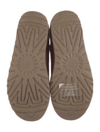 UGG Suede Fur Trim Boots