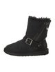 UGG Suede Glitter Accents Moto Boots