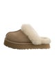 UGG Suede Fur Trim Slides