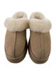UGG Suede Fur Trim Slides