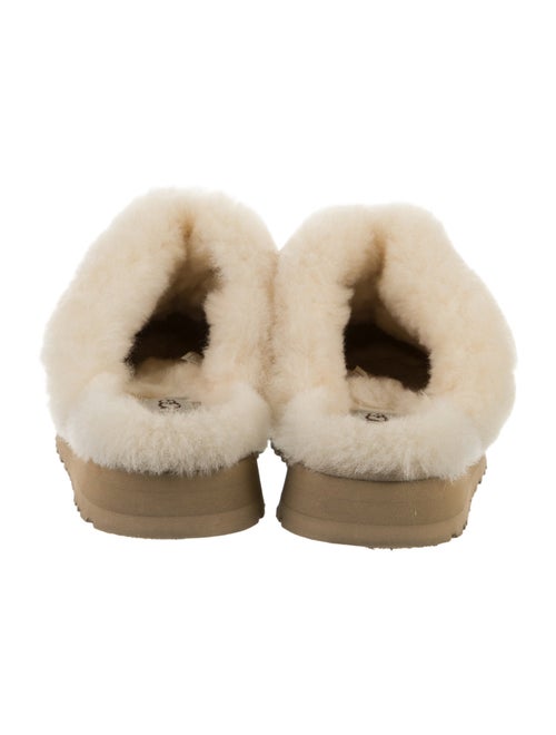UGG Suede Fur Trim Slides