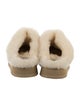 UGG Suede Fur Trim Slides