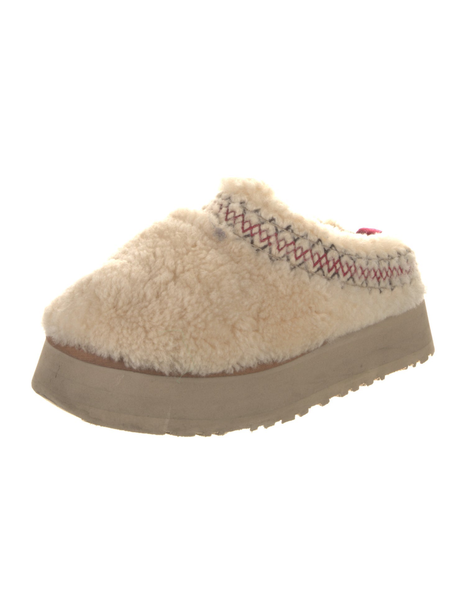 UGG Shearling Embroidered Accent Mules