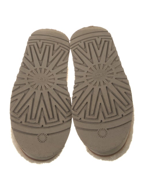 UGG Shearling Embroidered Accent Mules