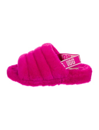 UGG Fur Slingback Flats