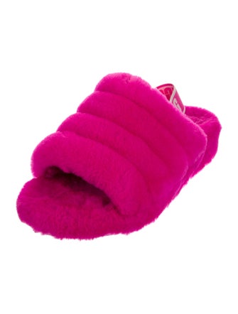 UGG Fur Slingback Flats