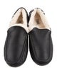 UGG Leather Fur Trim Loafers