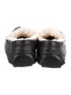UGG Leather Fur Trim Loafers