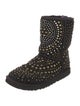 UGG Suede Patterned Combat Boots