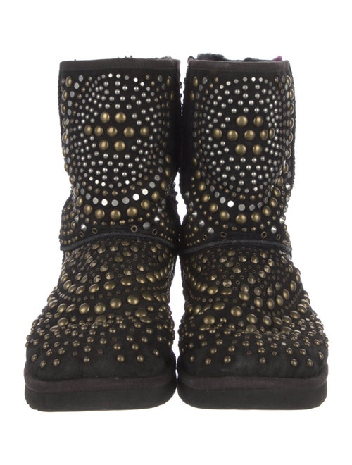 UGG Suede Patterned Combat Boots