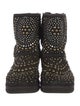 UGG Suede Patterned Combat Boots