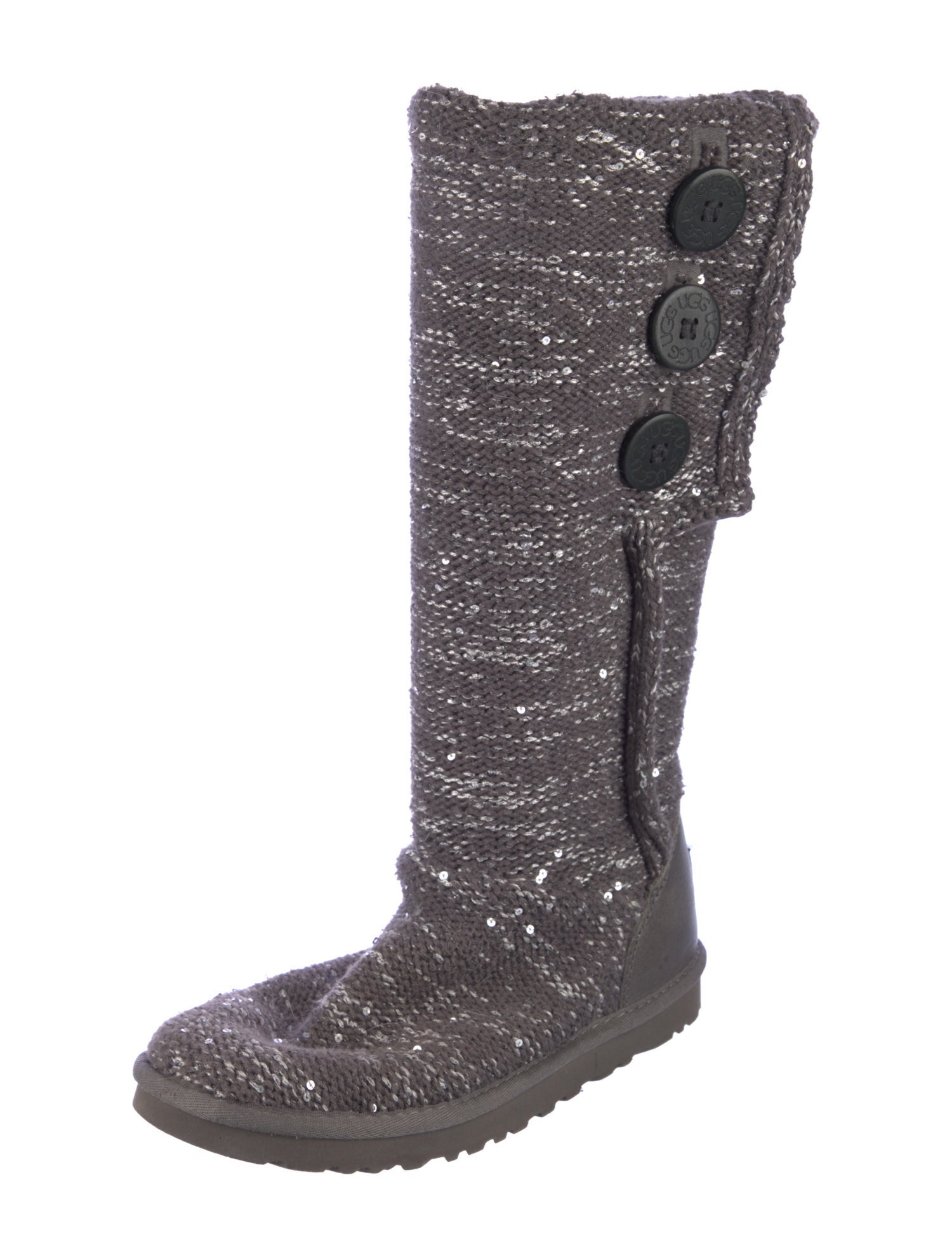 UGG Patterned Sequin Embellishments Riding Boots