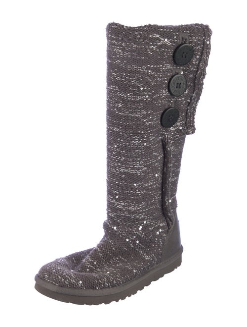 UGG Patterned Sequin Embellishments Riding Boots