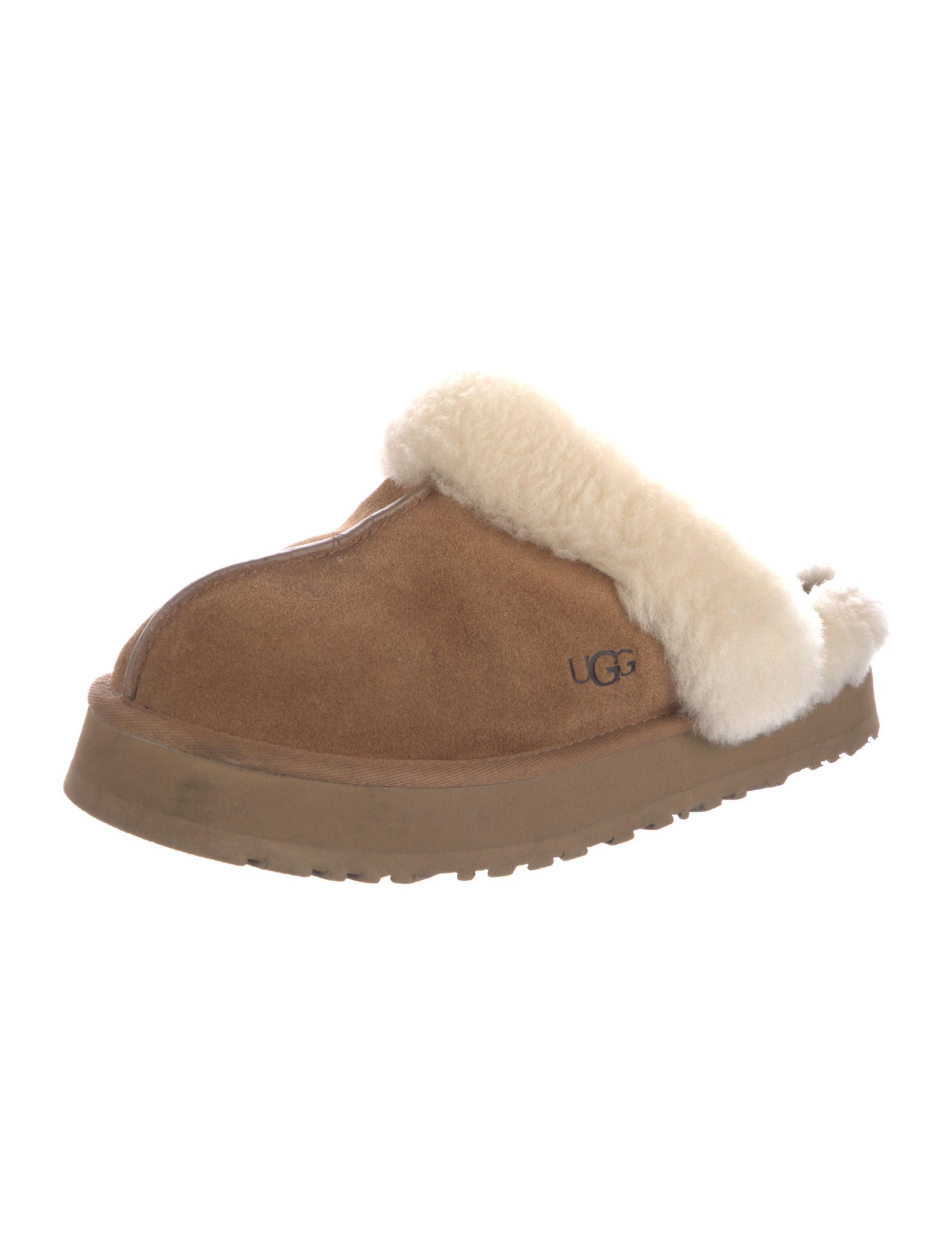UGG Suede Colorblock Pattern Mules