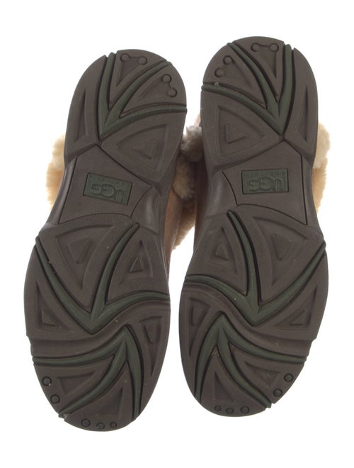 UGG Suede Fur Trim Boots