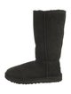UGG Suede Fur Trim Boots