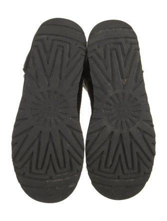 UGG Suede Fur Trim Boots