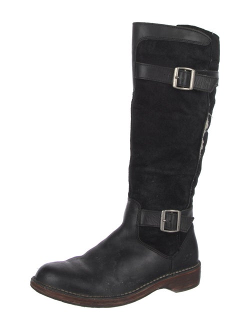 UGG Suede Leather Trim Embellishment Riding Boots