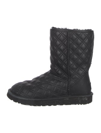 UGG Quilted Pattern Leather Boots