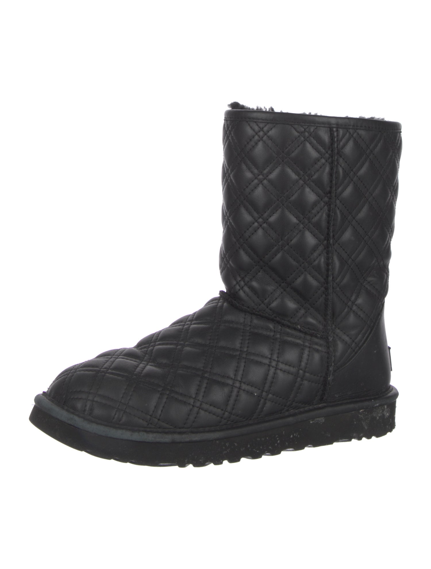 UGG Quilted Pattern Leather Boots