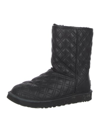 UGG Quilted Pattern Leather Boots
