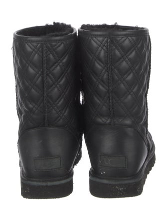 UGG Quilted Pattern Leather Boots