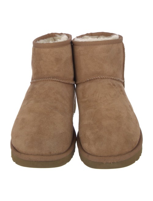 UGG Suede Fur Trim Boots
