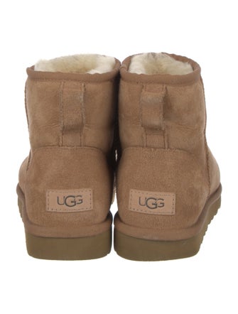 UGG Suede Fur Trim Boots