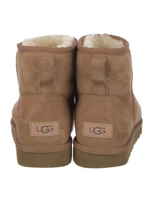 UGG Suede Fur Trim Boots