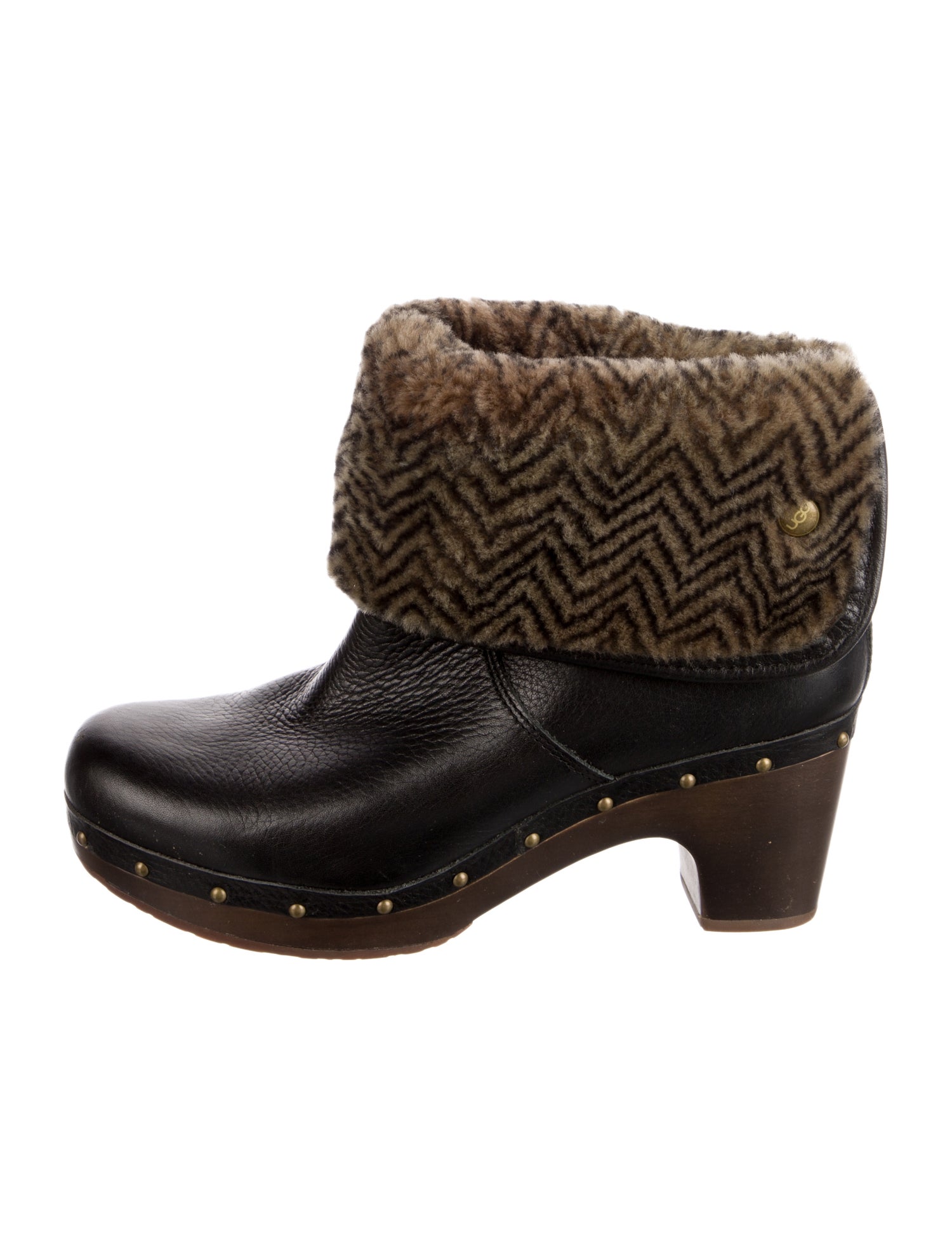 UGG Leather Studded Accents Boots