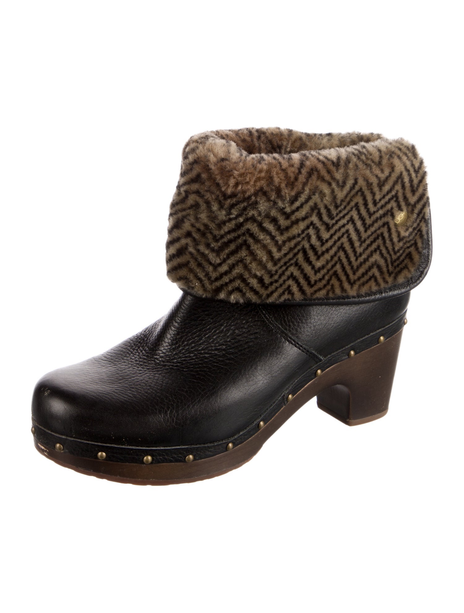 UGG Leather Studded Accents Boots