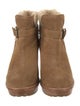 UGG Suede Fur Trim Boots