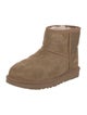 UGG Suede Fur Trim Boots
