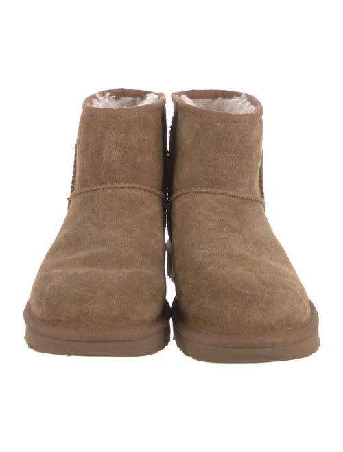 UGG Suede Fur Trim Boots